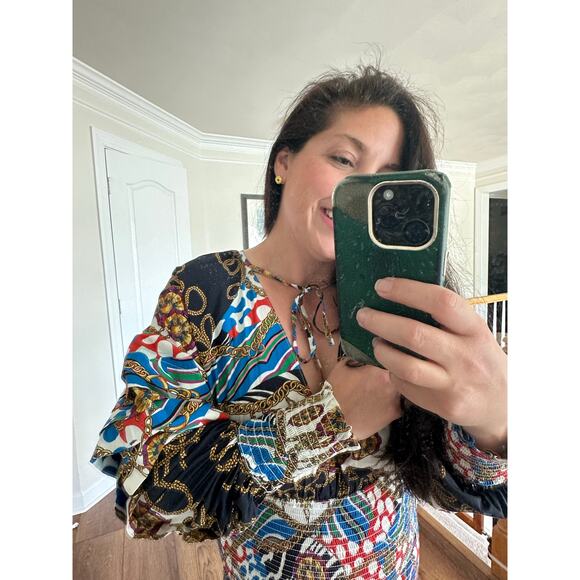 NWT RHODE Resort Anya Mini Dress Chain Print M - Picture 3 of 15